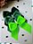 Kit 3 Laços com Ponta Dupla Infantil Hair Clip Presilha de Cabelo cor Verde - Imagem 4