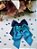 Kit 3 Laços com Ponta Dupla Infantil Hair Clip Presilha de Cabelo cor Azul - Imagem 4