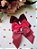 Kit 3 Laços com Ponta Dupla Infantil Hair Clip Presilha de Cabelo cor Rosa e Vinho - Imagem 4