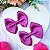 2 Laços Cruzado Infantil Liso Hair Clip Presilha de Cabelo cor Violeta - Imagem 1