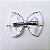 2 Laços Cruzado Infantil Liso Hair Clip Presilha de Cabelo cor Azul Marinho - Imagem 2
