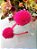 Tiara Urso Pompom Pelúcia 7cm Escolha a Cor Unidade - Imagem 2