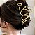1 pç Prendedor de Cabelo Piranha Presilha Grande Metal cor Dourado - Imagem 3