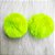 50 Uni Pompom Pelúcia 7cm Pelo Verde Neon - Imagem 1