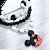 100 pcs Rondelle com Strass 6mm Prata Entremeio Miçanga Colar Pulseira Bijuteria - Imagem 2
