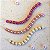100 pcs Rondelle com Strass 6mm Dourado Entremeio Miçanga Colar Pulseira Bijuteria - Imagem 2