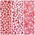 300 Miçangas Pérolas Trio 6mm e 8mm Cor Rosa e Fio de Silicone p/ Artesanato em Geral - Imagem 1