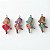 10 pçs Pingente de Bailarinas Coloridas 3,5cm - Imagem 1