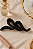 Kit com 3 presilhas grande prendedor de cabelo piranha grampo blogueira cor Cetim Preto - Imagem 3