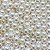 100 Miçanga Perolas Abs 8mm Creme Bola Para Pulseiras - Imagem 1