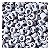 100 Miçangas Número 8 cor Branco e Preto Entremeio Bijuteria Artesanato - Imagem 1