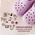 Kit 12 Pins P/ Crocs cor Prata Charm Feminino Laço Flor Love Borboleta e Outros - Imagem 7