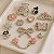 Kit 12 Pins P/ Crocs cor Prata Charm Feminino Laço Flor Love Borboleta e Outros - Imagem 3