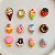 Kit 12 Pins Bottons Doces p/ Crocs enfeite acessório sapato - Imagem 2
