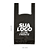 SACOLA ALÇA CAMISETA 35x45x0,05 (Branco/Preto) - Imagem 2