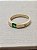 Anel Unissex Ouro 18k Pedra 4x4mm Natural - Imagem 2