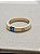 Anel Unissex Ouro 18k Pedra 4x4mm Natural - Imagem 1