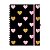 Caderno Colegial Argolado - Molin - Black Heart - Capa Dura - 80 Folhas - Imagem 1