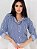 Camisa Feminina Social Listrada Outono Moderna - Imagem 9