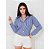 Camisa Feminina Social Listrada Outono Moderna - Imagem 3
