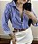 Camisa Feminina Social Listrada Outono Moderna - Imagem 8