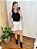 Short Feminino Alfaiataria Risca de Giz Com Cinto - Imagem 3