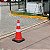 Kit 2 Cones de trânsito Sinalização Viária com Base Quadrada - Laranja e branco - Imagem 2