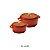 Kit Conjunto Caçarola Hercules Revestimento Ceramico Indução Laranja 2,4L + 4,3L - Imagem 2