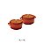 Kit Conjunto Caçarola Hercules Revestimento Ceramico Indução Laranja 2,4L + 2,4L - Imagem 2