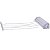 Varal de Parede Secalux Rotoflex Automático Retrátil Branco 5 Cordas de 4,1m - Imagem 2