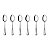 Kit 6 Colheres de Sobremesa Hercules Classique Aço Inox 493-004P - Imagem 1