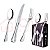Faqueiro Hercules Aço Inox Croisé 30 Peças Com Estojo Gift Box Classico - Imagem 5