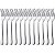 Kit 12 Garfos de Mesa Hercules Olimpia Aço Inox 1555-002 - Imagem 1