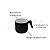 Fervedor Hercules Antiaderente Ceramica Soft Touch Preto 14x11cm - Imagem 2