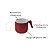 Fervedor Hercules Antiaderente Ceramica Soft Touch Vermelha 12x10cm - Imagem 2