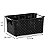 Kit Cestos Organizadores Niquelart 01 e 03 Rattan Preto - Imagem 2