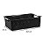 Kit Cestos Organizadores Niquelart 02 e 04 Rattan Preto - Imagem 2