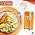 Faqueiro Hercules Aço Inox Croisé 101 Peças Com Estojo Gift Box - Imagem 7