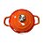 Kit Conjunto Caçarola Lehavi Florença Revestimento Ceramico Indução Laranja 4,5L + 4,5L + 4,5L - Imagem 4