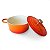 Kit Conjunto Caçarola Lehavi Florença Revestimento Ceramico Indução Laranja 4,5L + 4,5L - Imagem 5