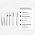 Kit Talheres Hercules Mykonos Aço inox 6 peças - Imagem 2