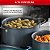 Jogo de Panelas Rochedo Platinum Revestimento Ceramico Indução Tefal 5 Peças Azul - Imagem 4