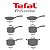 Jogo de Panelas Rochedo Professional Revestimento Ceramico Indução Tefal 6 Peças Preto - Imagem 4