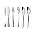Kit Talheres de Sobremesa Hercules Olimpia Aço inox 6 peças - Imagem 1