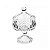 Potiche Decorativo de Cristal com Pé Louise Wolff 14cm x 23cm - Imagem 1
