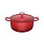 Caçarola Lehavi Florença Redonda Antiaderente Nanocerâmico Indução 24x10 4,5L Vermelha - Imagem 1