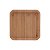 Bandeja de Bambu Square Lyor 17cm x 17cm x 1,5cm - Imagem 3