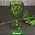 Taça de Água de Vidro Lyor Diamond Verde 350ml - Imagem 4
