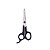 Tesoura de Cabelo Mundial Aço Inox Fio Laser Ponto Vermelho 5 Polegadas - Imagem 1