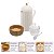 Kit Café da Manhã Bird Elegance 4 peças Bowl+Meleira+Garrafa - Imagem 2